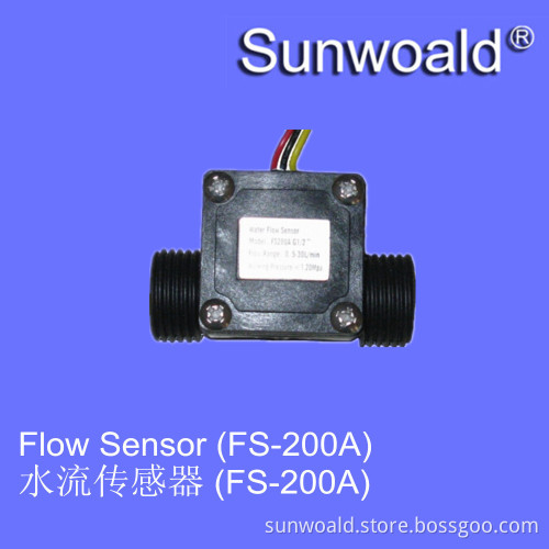 1~30L/min Hall Magnetic plastic water flow sensor